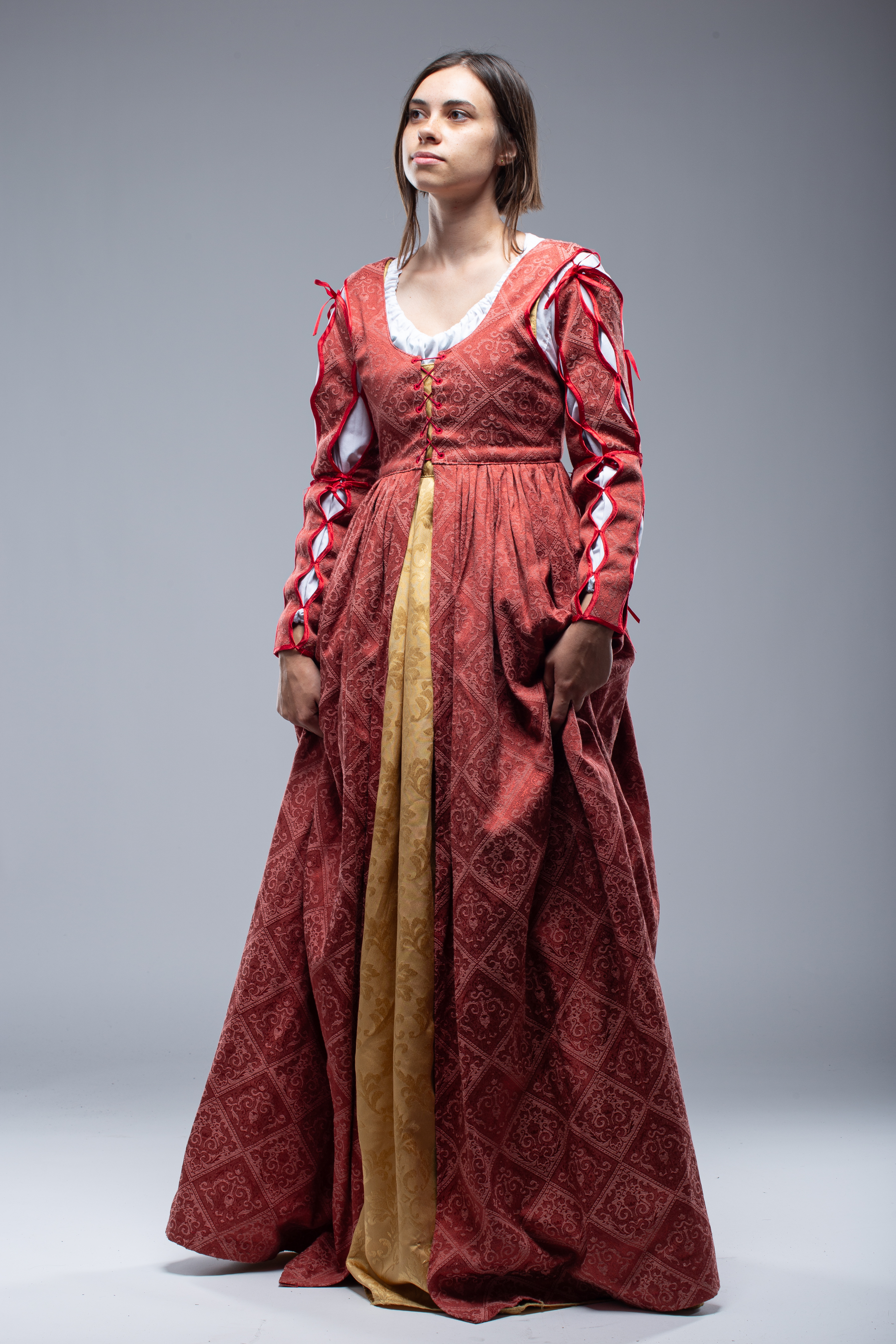 chinese dress ladies Amazon.com: Women Renaissance Costume Split Bell Sleeve Double Layered High  Low Dress Apricot S : Clothing, Shoes & Jewelry
