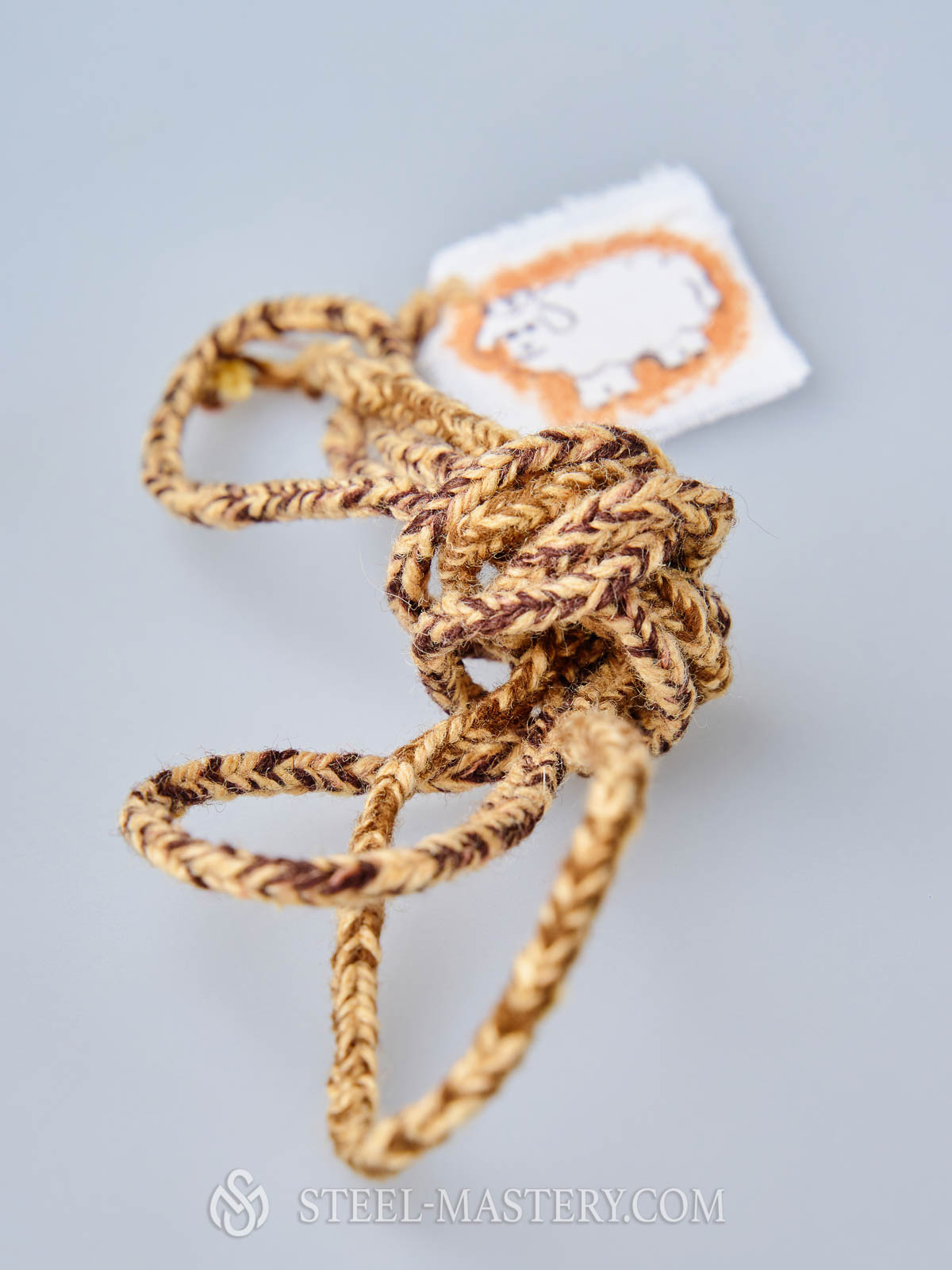 Ginger wood and cotton lacing cord