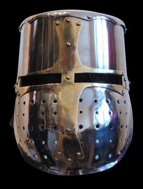 Later faceguard Great Helm Plattenrüstungen