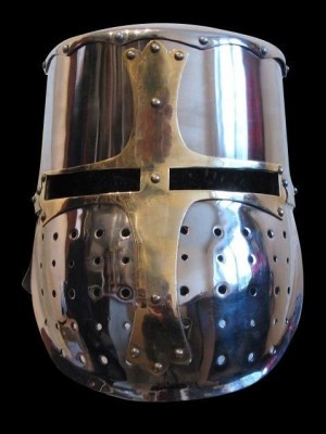 Later faceguard Great Helm Plattenrüstungen