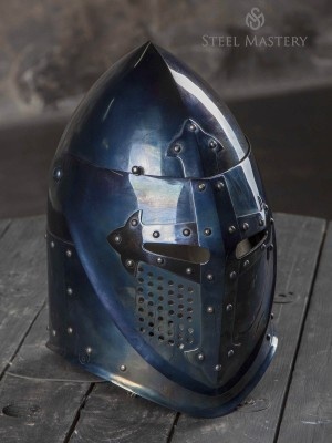 Blued sugarloaf helm