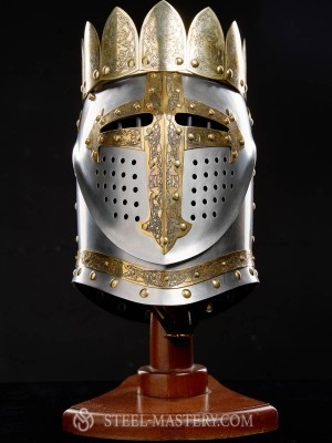 18 Gauge Staal Middeleeuwse Carapax Helm Knight Warrior LOTR Helm Accessoires Hoeden & petten Helmen Militaire helmen 