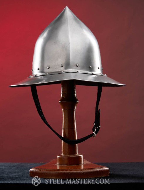  Kettle hat (Kettle helm)  with high top point Armadura de placas