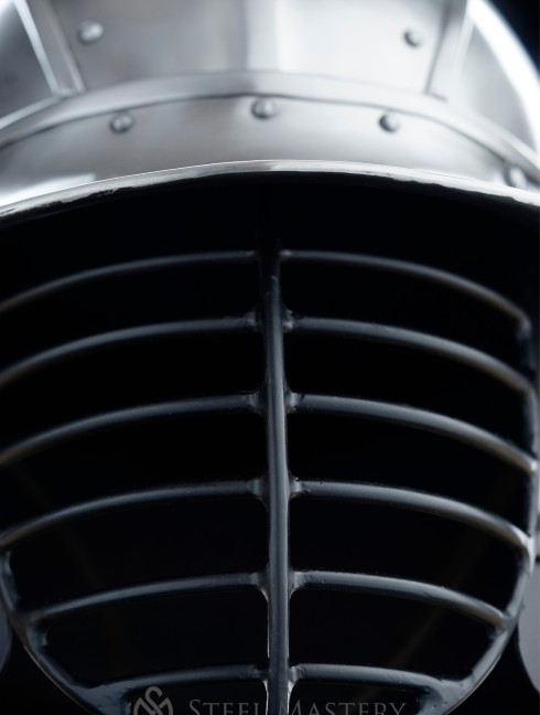 Chapel-de-fer with SCA grill Helmets