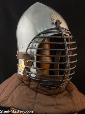 Bascinet with Face Grill Helmets