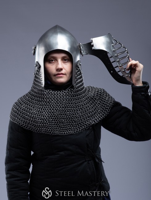 Bascinet with side hinged bar visor Armure de plaques