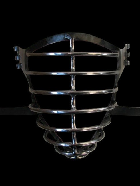 Bascinet with side hinged bar visor Helmets