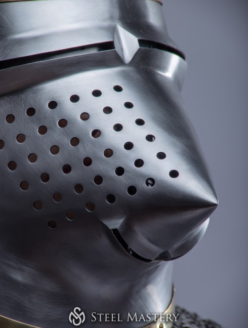 Bascinet hounskull  Plattenrüstungen