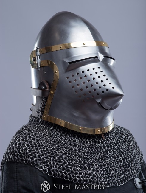 Bascinet hounskull  Plattenrüstungen
