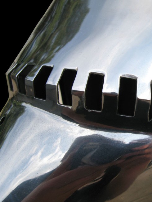 Bascinet hounskull with single ocular 1430 Helmets