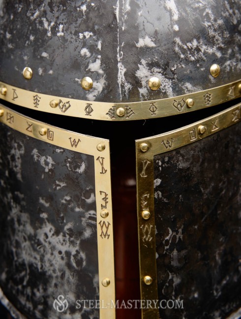 Barbute Helm with narrow T-opening - 1460 year Corazza