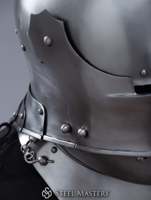 Visored french sallet with bevor - 15th century Plattenrüstungen