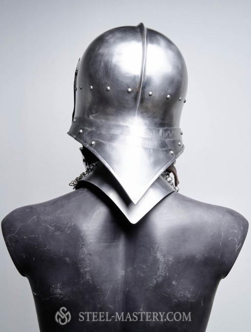 Visored french sallet with bevor - 15th century Plattenrüstungen