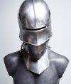 Visored french sallet with bevor - 15th century image-1