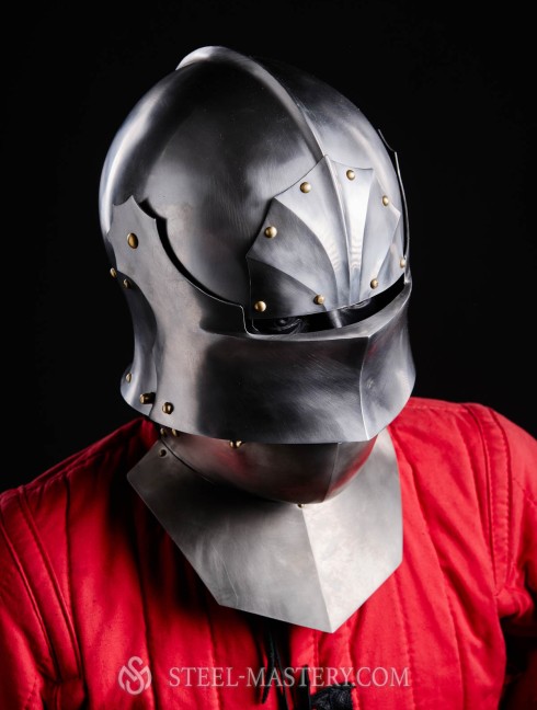 Gothic Sallet with visor - 15ct Armadura de placas