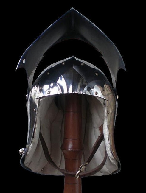 Gothic Sallet with visor - 15ct Helmets
