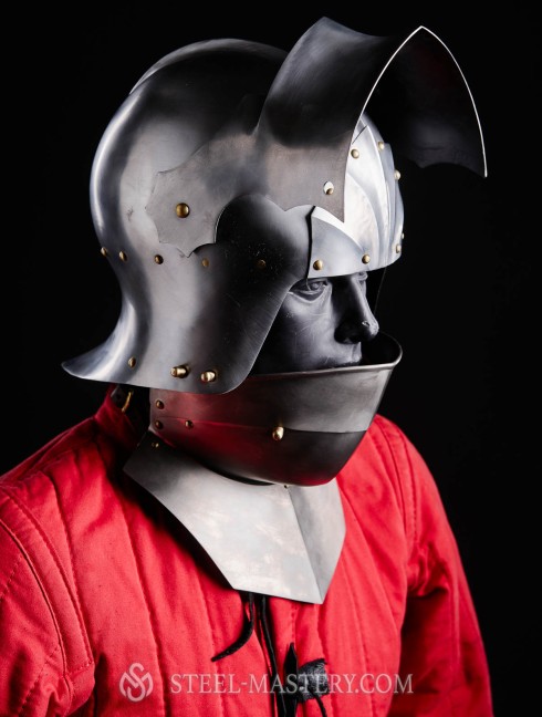 Gothic Sallet with visor - 15ct Armadura de placas