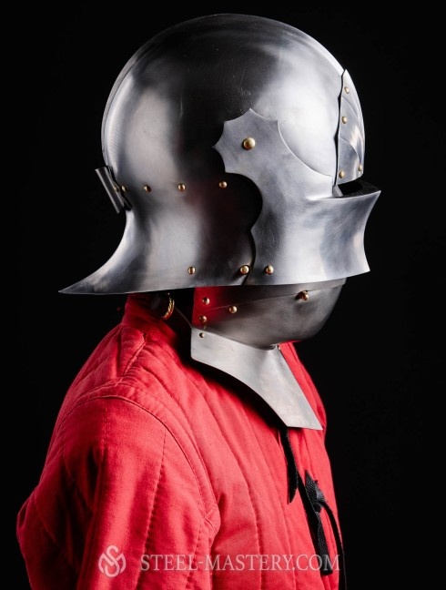 Gothic Sallet with visor - 15ct Armadura de placas