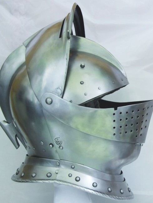 Armet closed helmet 16th century Armadura de placas