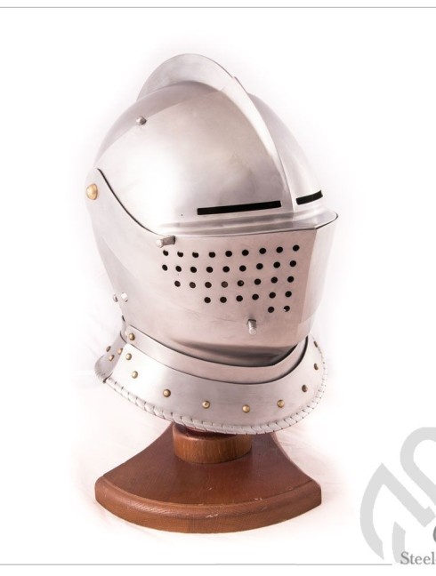 Armet closed helmet 16th century Armadura de placas