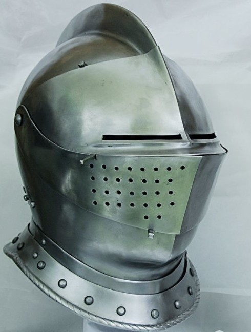 Armet closed helmet 16th century Armadura de placas