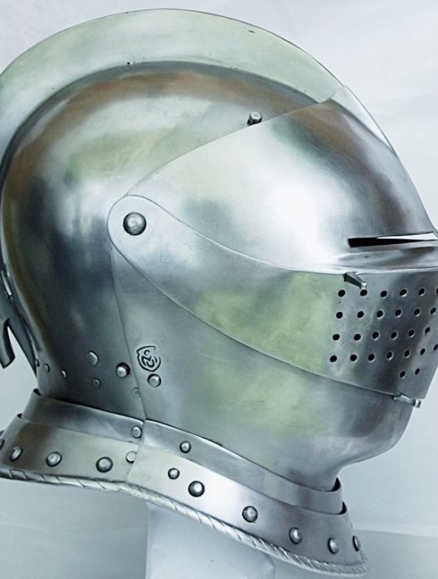 Armet closed helmet 16th century Armadura de placas