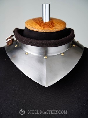 Gorget with front and back neck protection Armure de plaques