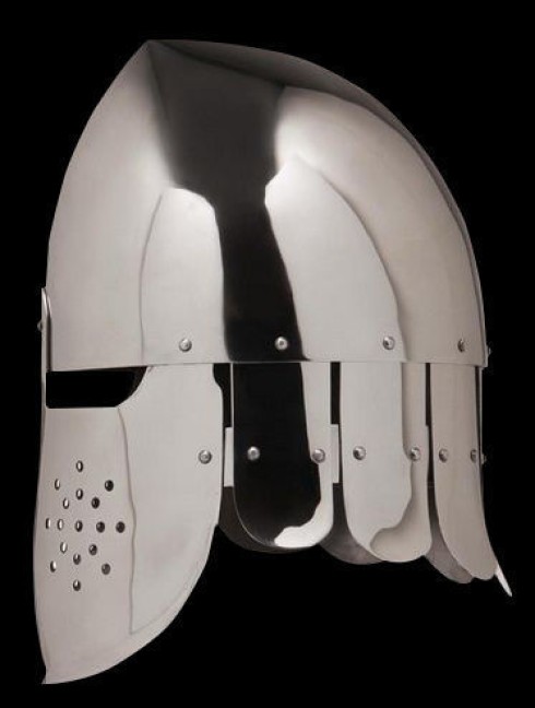 "Phrygian cap" helmet with plate neck protection Helmets