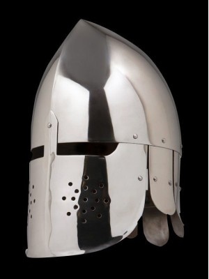 "Phrygian cap" helmet with plate neck protection Armadura de placas