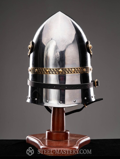 Helmet with lifting visor for fencing Corazza