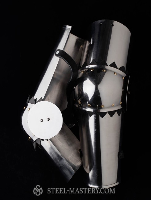SCA and sport arm protection Metal bracers, couters and full arms