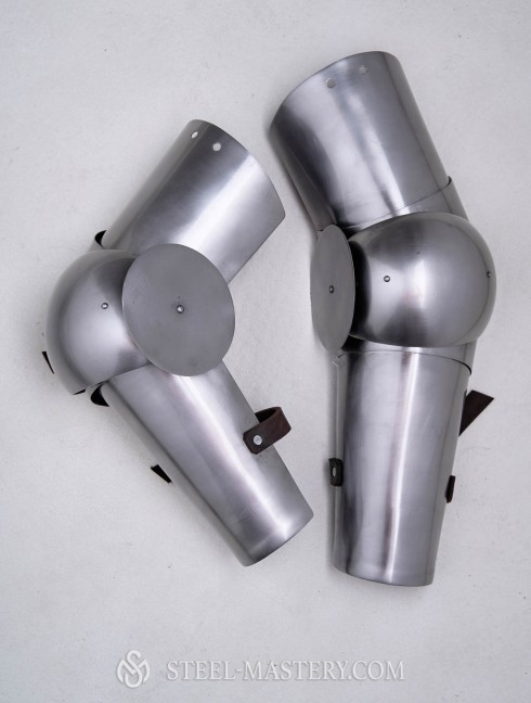 SCA and sport arm protection Metal bracers, couters and full arms