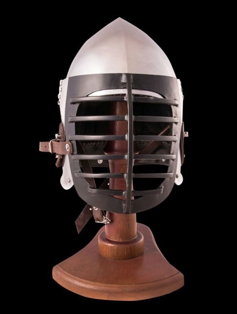 Helmet with lifting visor and bar grid Corazza