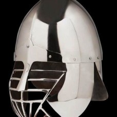 Conical SCA helmet with the grid and full protection of the neck image-1