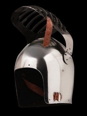 Bascinet with bar grill Armure de plaques