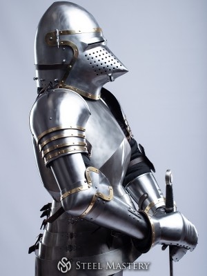 Knightly plate arms of the 14th century with Elbow Caps Corazza