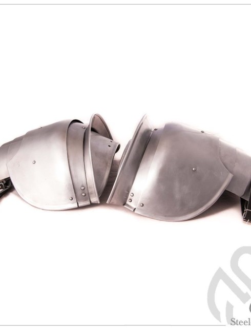 Plate shoulders bump stops in the Milan style Armure de plaques