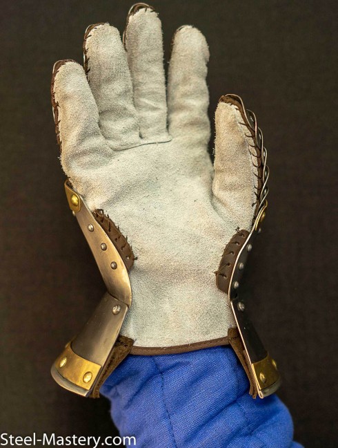 Gauntlets dated 1410-1420  Metal fingered and mitten gauntlets