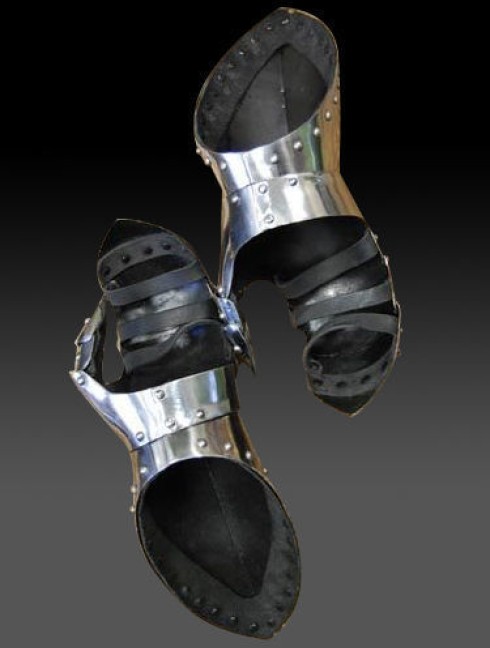 Milanese Style Gauntlets Metal fingered and mitten gauntlets