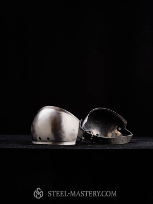Steel elbow caps Metal bracers, couters and full arms