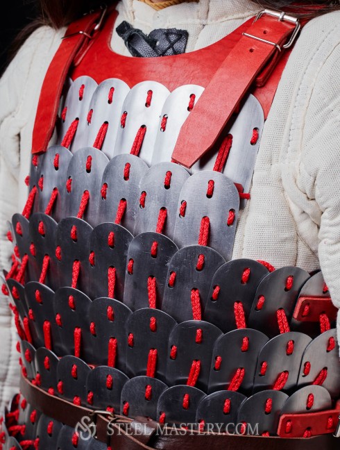 Steel lamellar armor Lamellar body protection