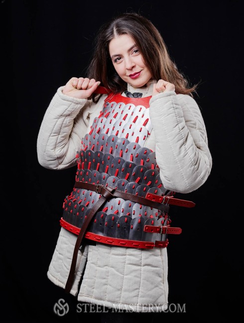 Steel lamellar armor Lamellar body protection