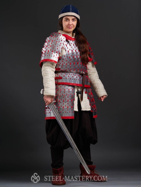 Steel lamellar armor Lamellar body protection