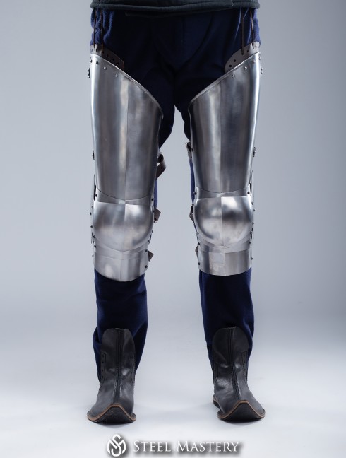 Plate legs late 14th - early 15th century Metal leg protection