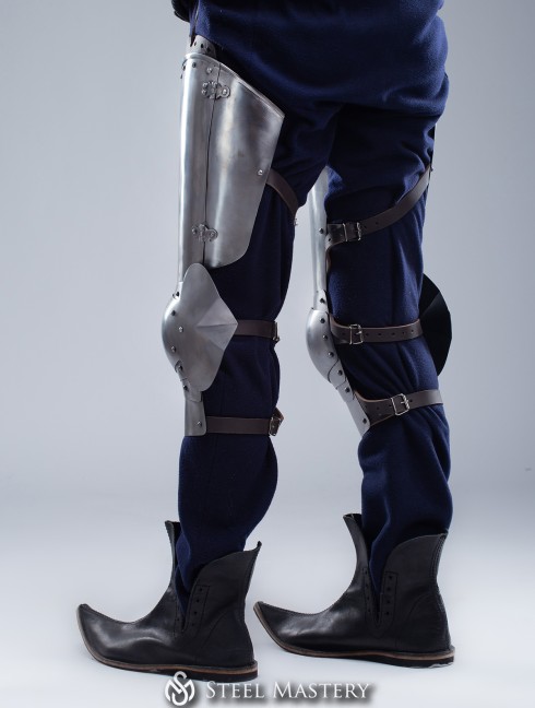 Plate legs late 14th - early 15th century Metal leg protection