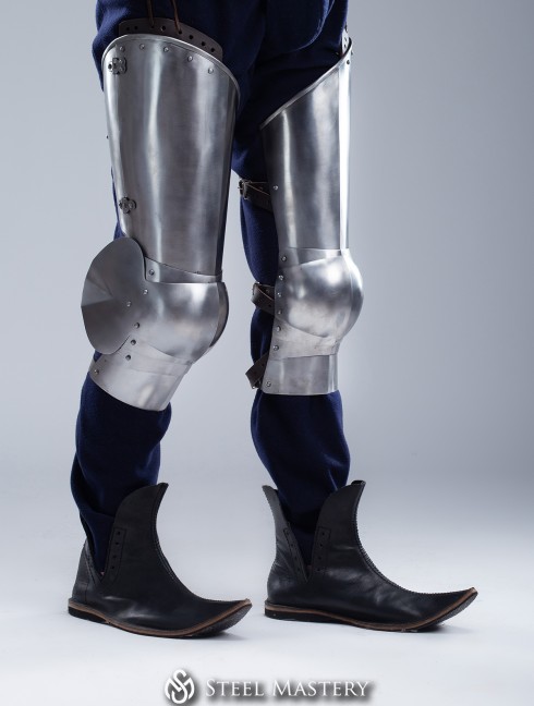 Plate legs late 14th - early 15th century Metal leg protection