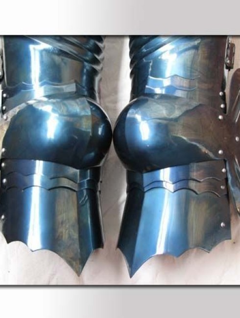 English gothic legs late 15th century Armure de plaques