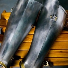 Closed hinged greaves 1450-1485 years image-1