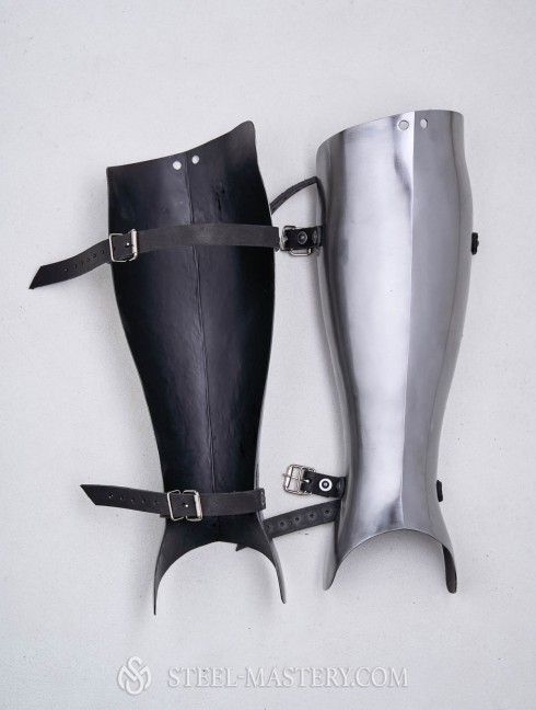 14th - 16th Style Half greaves Armadura de placas