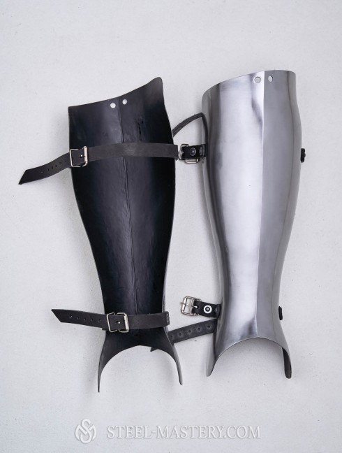 14th - 16th Style Half greaves Armure de plaques